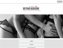 Tablet Screenshot of beyondtheboudoir.com